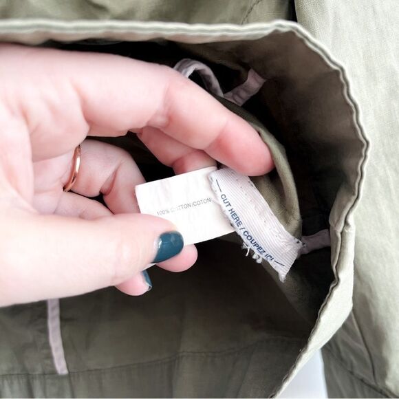 Gap Military Utility Jacket Olive Green Cargo High Neck Women's S Patch Pockets - Picture 3 of 8
